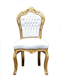 Baroque dining room chair white / gold Baroque dining room chair white / gold