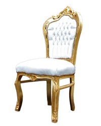 Baroque dining room chair white / gold Baroque dining room chair white / gold