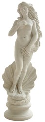 Casa Padrino Escultura de Mármol Art Nouveau Mujer Sobre Pedestal Gris A. 123 cm