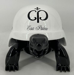 Casa Padrino Luxus Deko Figur Skulptur Schildkröte Schwarz Weiß