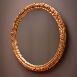 Casa Padrino specchio barocco di lusso oro Ø 108 cm - Specchio da parete rotondo in stile barocco - Fatto in Italia