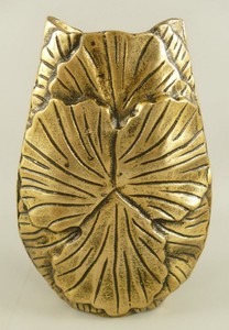 Casa Padrino decorative vase bronze H. 27 cm - Aluminum flower vase - Decorative accessories