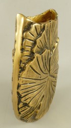 Casa Padrino decorative vase bronze H. 27 cm - Aluminum flower vase - Decorative accessories