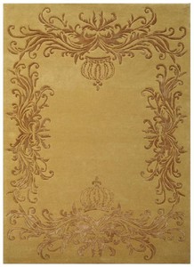Rechteckiger Harald Glööckler Luxus Teppich Pompöös by Casa Padrino Gold