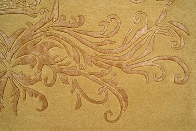Pompöös by Casa Padrino Luxus Barock Teppich Krone von Harald Glööckler Gold 200 x 300 cm