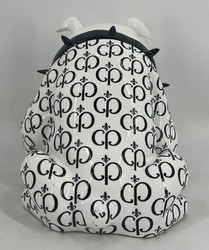 Casa Padrino Luxus Deko Figur Skulptur Hund Bulldogge Weiß Schwarz