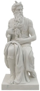 Casa Padrino sculpture décorative de jardin de style antique en marbre diable gris H. 123 cm