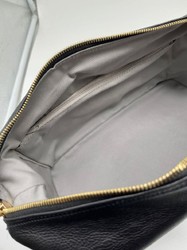 Casa Padrino borsa da viaggio di lusso in vera pelle nero / oro 50 cm - Fatto in Italia