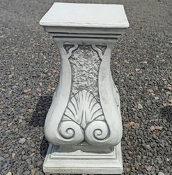 Casa Padrino colonna decorativa da giardino barocco grigio A. 63 cm - Decorazione giardino in stile barocco