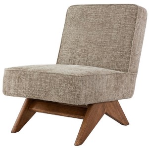 Casa Padrino luxury living room & hotel armchair beige / brown H. 73 cm - Luxury furniture