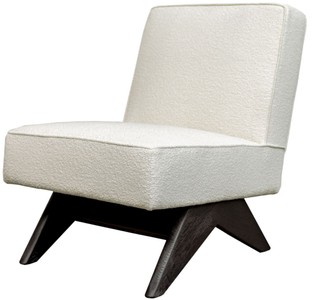 Casa Padrino luxury living room & hotel armchair white / black H. 73 cm - Luxury furniture