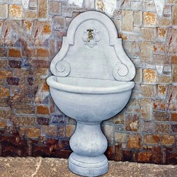 Casa Padrino fontana da parete Art Nouveau di lusso grigio 80 x A. 146 cm - Fatto in Italia