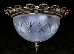 Casa Padrino luxury baroque ceiling light antique brass Ø 37 x H. 23 cm - Baroque lights