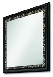 Casa Padrino specchio barocco di lusso nero / oro 146,5 cm - Fatto in Italia