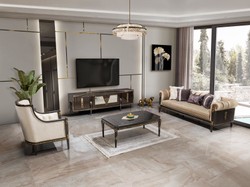 Casa Padrino conjunto de muebles de salón barrocos de lujo marrón claro / crema / marrón oscuro / oro Casa Padrino conjunto de muebles de salón barrocos de lujo marrón claro / crema / marrón oscuro / oro