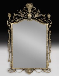 Casa Padrino specchio barocco di lusso in bronzo oro A. 95 cm - Mobili barocchi