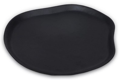 Casa Padrino luxury aluminum tray matt black 60 cm - Decorative accessories