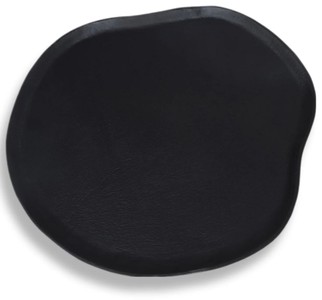 Casa Padrino Luxus Aluminium Tablett Matt Schwarz 60 cm - Deko Accessoires