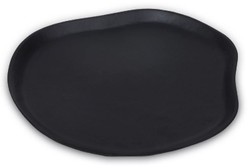 Casa Padrino bandeja de aluminio de lujo negro mate 60 cm - Accesorios decorativos