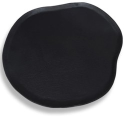 Casa Padrino bandeja de aluminio de lujo negro mate 60 cm - Accesorios decorativos