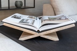 Casa Padrino leggio / fermalibri di lusso in travertino beige 49,5 cm - Accessori decorativi