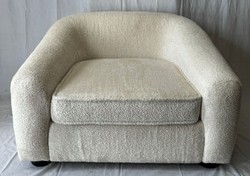 Luxus Wohnzimmer Sessel Creme Schwarz