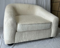 Luxus Wohnzimmer Sessel Creme Schwarz
