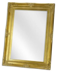 Rechteckiger Barock Spiegel Wandspiegel Gold