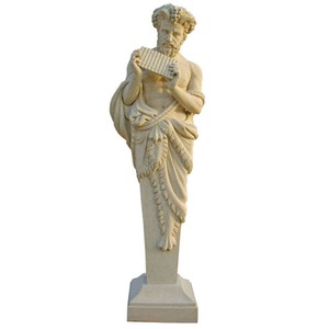 Casa Padrino Scultura da Giardino in Stile Antico Sabbia A. 190 cm