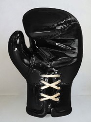 Casa Padrino guante de boxeo decorativo XXL negro / oro A. 120 cm - Decoración de salón y oficina