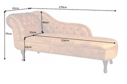 Chesterfield chaise longue velvet mustard yellow / dark brown from Casa Padrino Chesterfield chaise longue velvet mustard yellow / dark brown from Casa Padrino