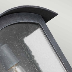 Casa Padrino lampada da parete per esterni di lusso nero A. 41,3 cm - Illuminazione per esterni di lusso