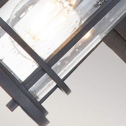 Casa Padrino lampada da parete per esterni di lusso nero A. 29,2 cm - Illuminazione per esterni di lusso