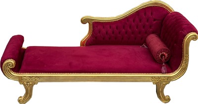 Casa Padrino baroque chaise longue model XXL Bordeaux red / gold antique style - chaise longue living room furniture Casa Padrino baroque chaise longue model XXL Bordeaux red / gold antique style - chaise longue living room furniture
