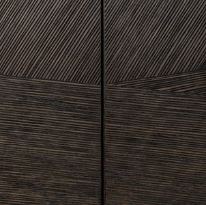 Casa Padrino Luxus Fernsehschrank mit Eichenfurnier, Mokka B. 200 cm, T. 43,5 cm, H. 52 cm