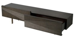 Casa Padrino Luxus Fernsehschrank mit Eichenfurnier, Mokka B. 200 cm, T. 43,5 cm, H. 52 cm Casa Padrino Luxus Fernsehschrank mit Eichenfurnier, Mokka B. 200 cm, T. 43,5 cm, H. 52 cm