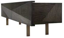 Casa Padrino Luxus Fernsehschrank mit Eichenfurnier, Mokka B. 200 cm, T. 43,5 cm, H. 52 cm Casa Padrino Luxus Fernsehschrank mit Eichenfurnier, Mokka B. 200 cm, T. 43,5 cm, H. 52 cm