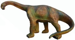 Sculpture Décorative de Jardin XXL Figurine Dinosaure Brachiosaure Marron Vert