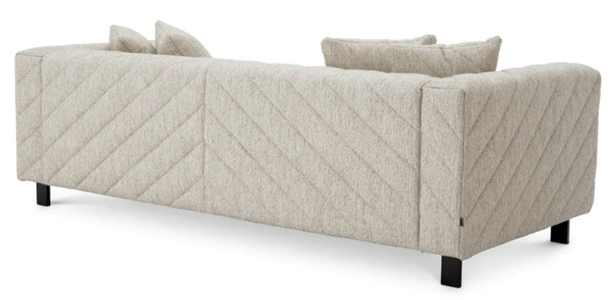 Divano di lusso Casa Padrino grigio chiaro 230 cm - mobili per soggiorno e hotel Divano di lusso Casa Padrino grigio chiaro 230 cm - mobili per soggiorno e hotel