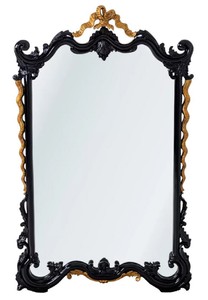 Magnificent luxury baroque mirror wall mirror black antique gold