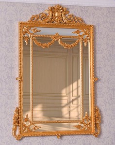 Prunkvoller Luxus Barock Spiegel Wandspiegel Gold