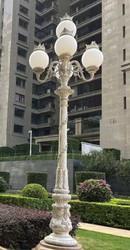 Lanterne de Rue Lanterne de Jardin Baroque Antique Blanc Blanc