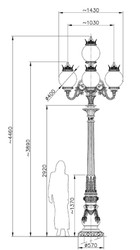 Lanterne de Rue Lanterne de Jardin Baroque Antique Blanc Blanc
