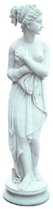Sculpture Figure en Marbre Art Nouveau Femme Blanc