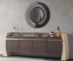 Luxury sideboard with wall mirror
