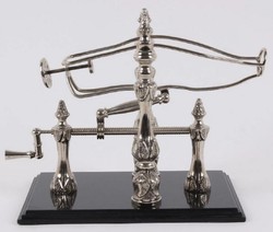 Art Nouveau wine stand silver black