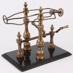 Jugendstil Weinständer Gold Schwarz