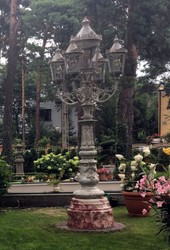 Baroque street lantern garden lantern gris antique