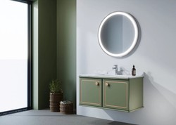 Casa Padrino juego de baño de lujo verde / dorado con tapa de mármol - muebles de baño de hotel Casa Padrino juego de baño de lujo verde / dorado con tapa de mármol - muebles de baño de hotel