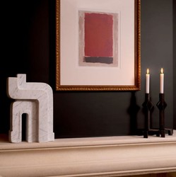 Casa Padrino tirage d'art de luxe lot de 2 Art Abstrait de Clément Garnier Or 73 x H. 83 cm